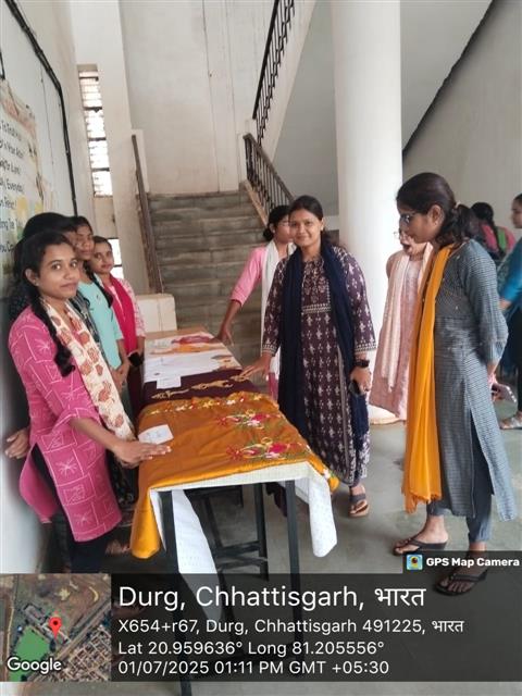embroidery exhibition by home science department 